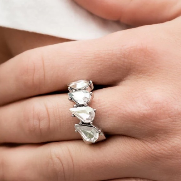 Bling or bust. Stretchy ring. NWT - Picture 2 of 3